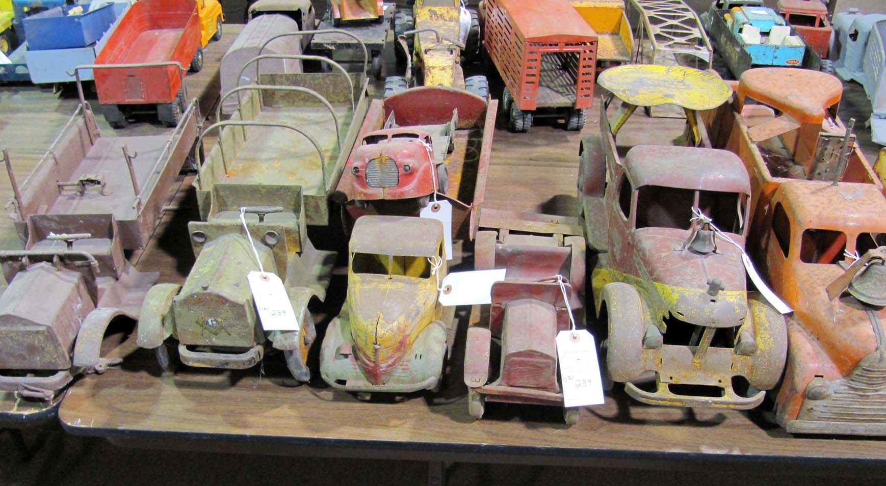 pressed steel toy trucks